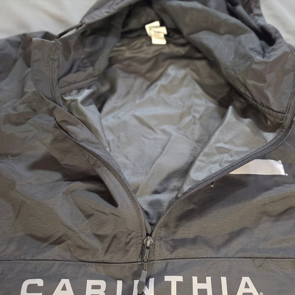 Independent Trading Co Carinthia Windbreaker Jacket Black Quarter Zip Mens 3XL - Picture 7 of 13